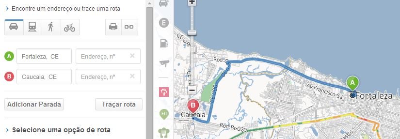 Traçar Rota - GPS ONLINE Ceará